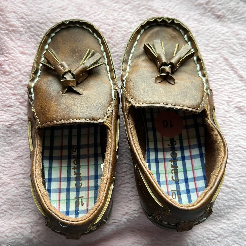 CARTERS YOUNG BOYS LEATHER LOAFERS SIZE 10 - Picture 11 of 11